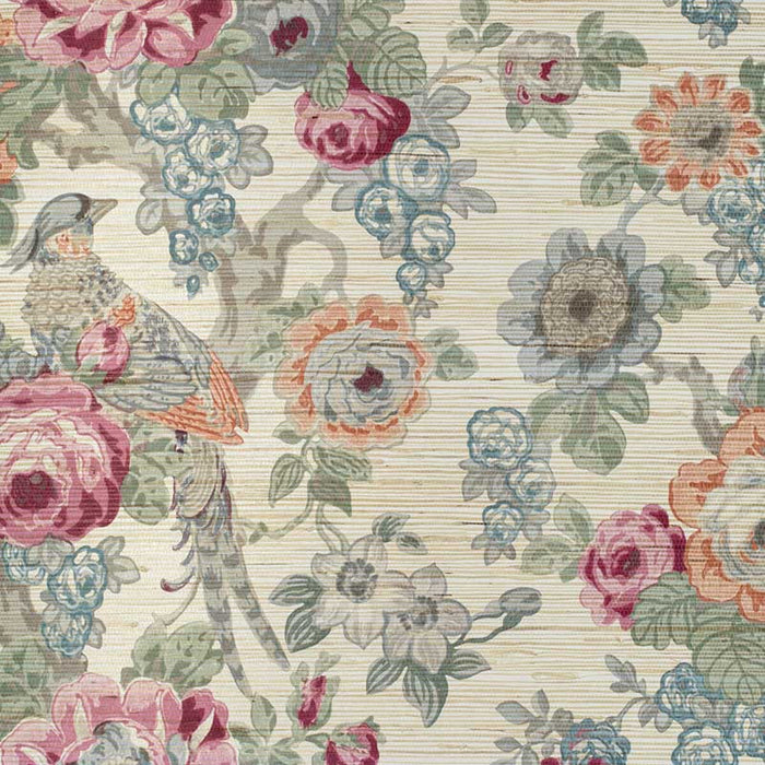 Lee Jofa Avondale Paper Berry/Slate Wallpaper Sample P2020100.9722.0