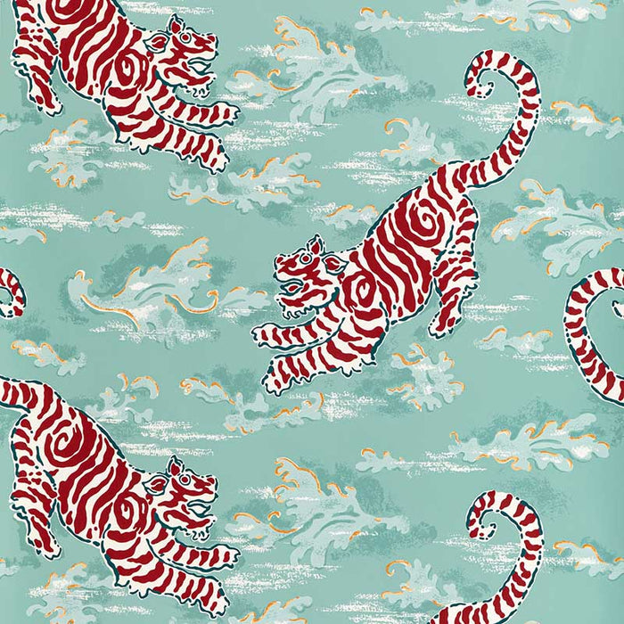 Lee Jofa Bongol Paper Aqua Wallpaper Sample P2020107.1394.0