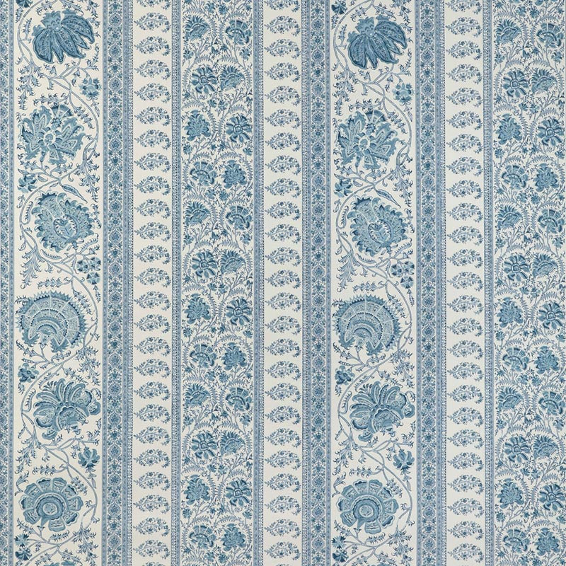 Lee Jofa Indiennes Stripe Wp Delft Wallpaper Sample P2022111.5.0