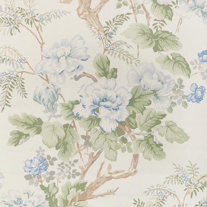 Lee Jofa Chinese Peony Wp Blue Wallpaper Sample P2023118.153.0
