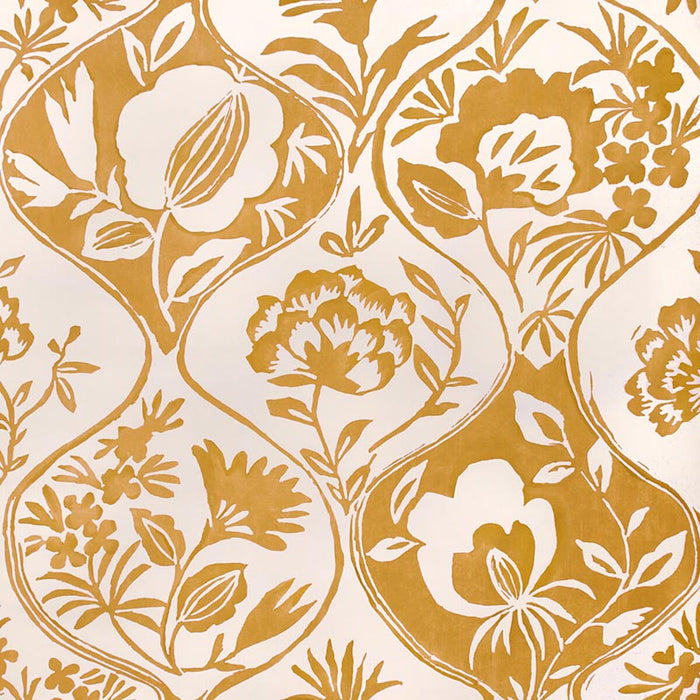 Lee Jofa Calathea Paper Gold Wallpaper Sample P2023126.40.0