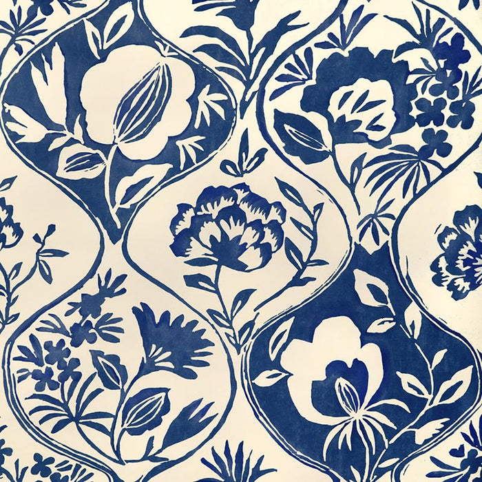 Lee Jofa Calathea Paper Indigo Wallpaper Sample P2023126.50.0