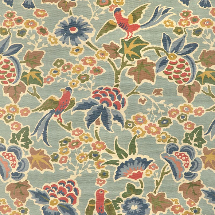 Lee Jofa Posy Paper Aqua/Ivy Wallpaper Sample P2023127.353.0