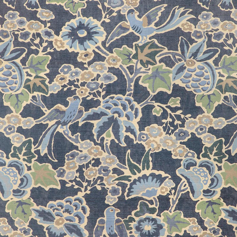 Lee Jofa Posy Paper Denim/Slate Wallpaper Sample P2023127.523.0