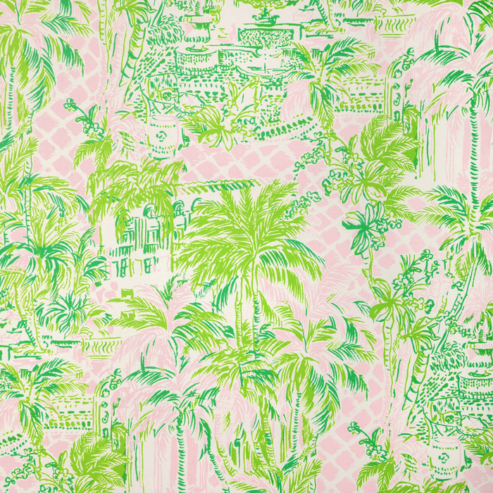 Lee Jofa Palm Beach Wp Pink/Green Wallpaper Sample P2025113.73.0