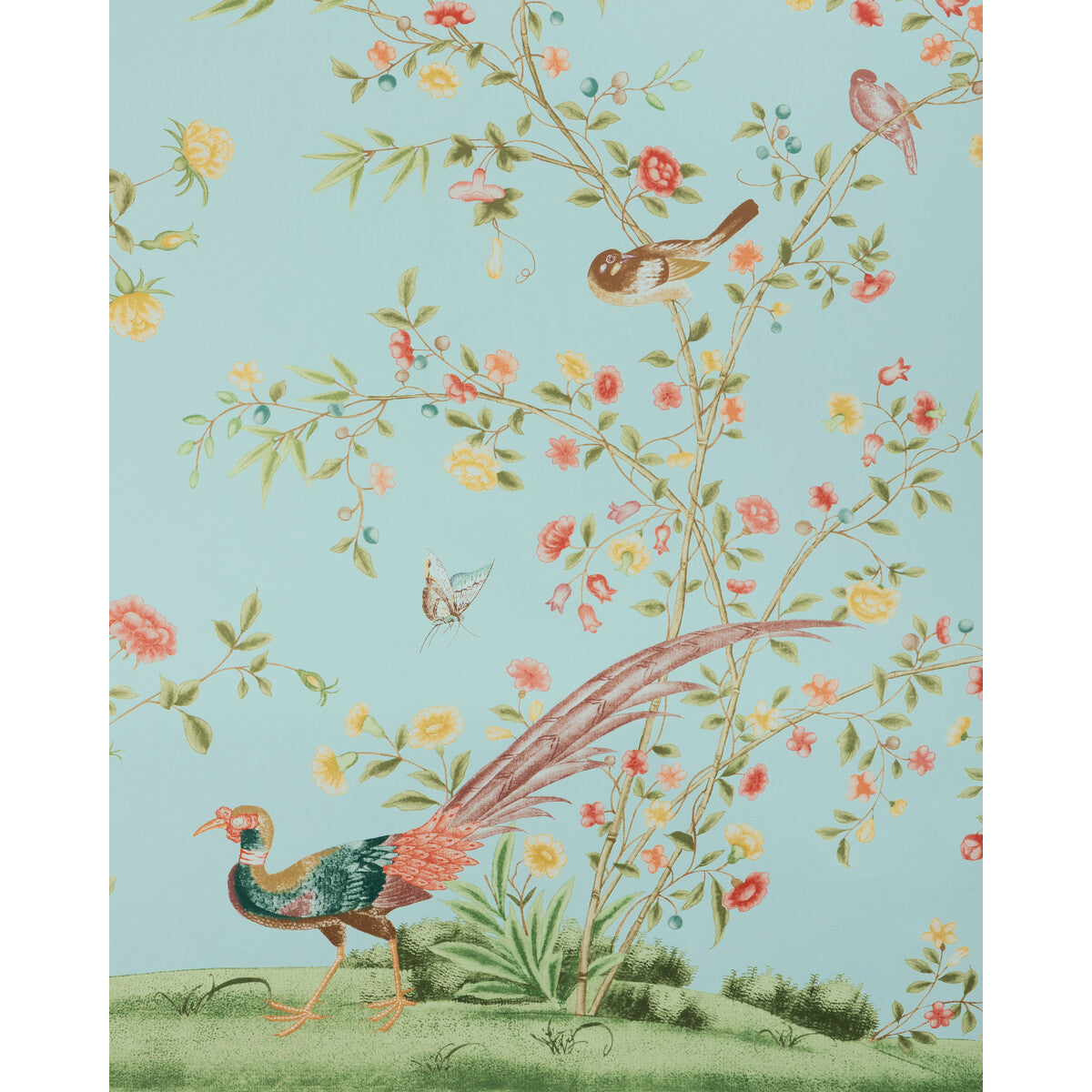 Lee Jofa Whitley Hall Wp Pnl Aqua Wallpaper Sample P2025120.353.0