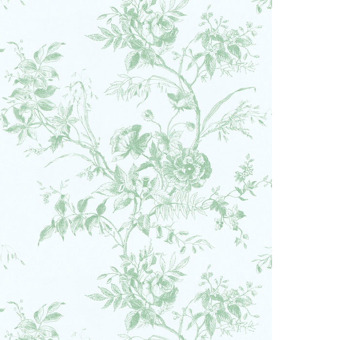 Lee Jofa Tea Rose Toile Wp Leaf Wallpaper P2026100.30.0