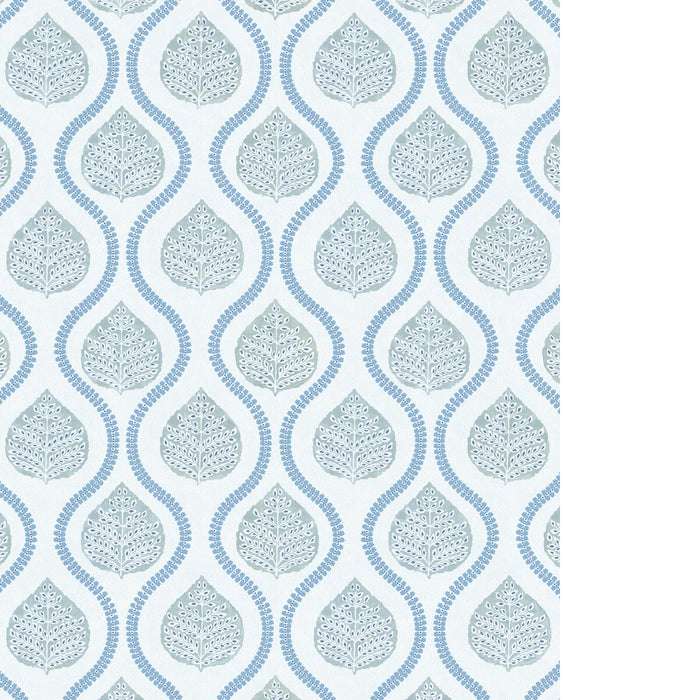Lee Jofa Elsie Paper Teal Wallpaper P2026102A.1313.0