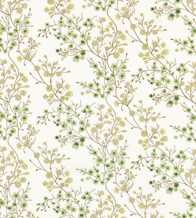 Old World Weavers Lilette Sheer Fern Fabric Sample P498630001