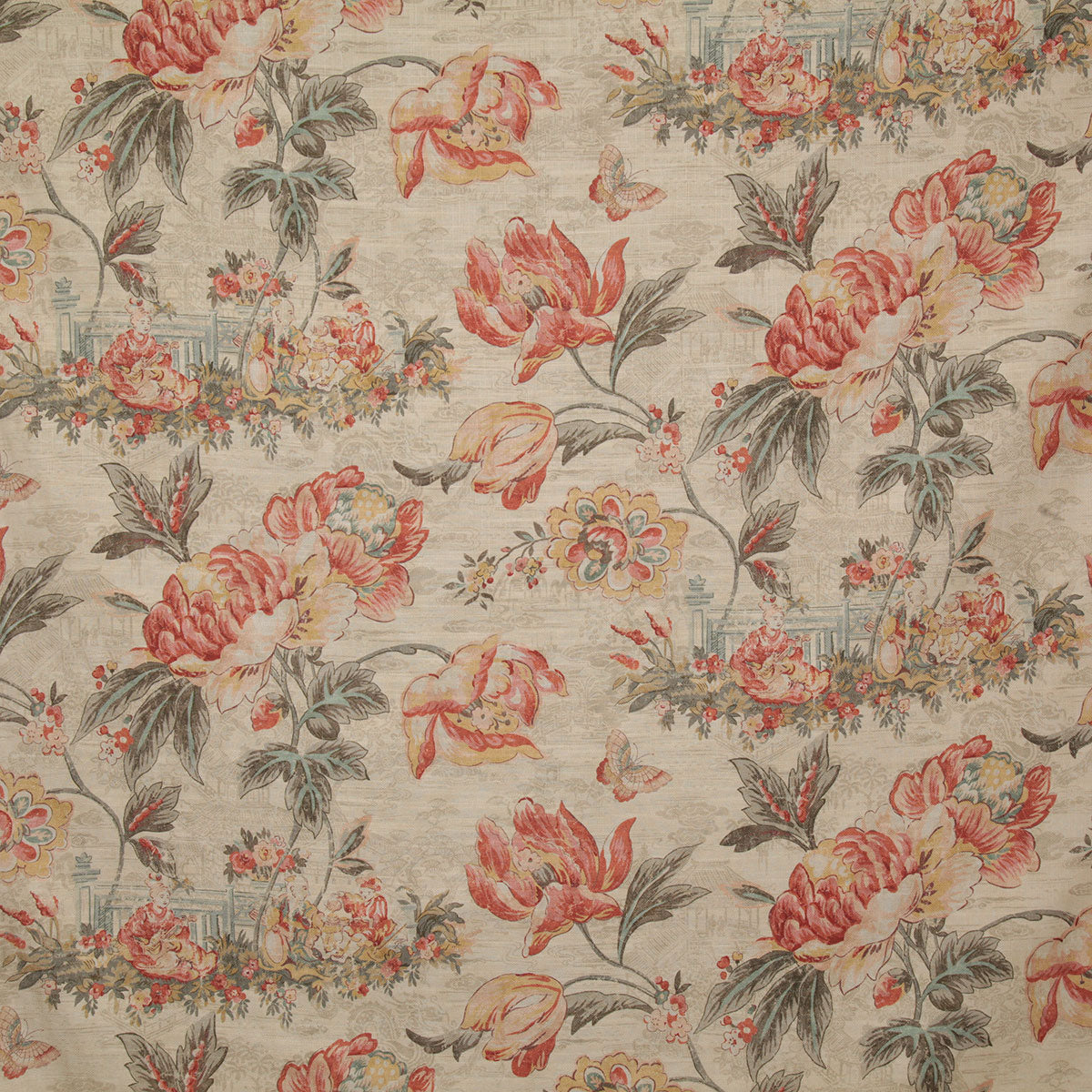 Pindler Godfrey Spice Fabric GOD009-RD01