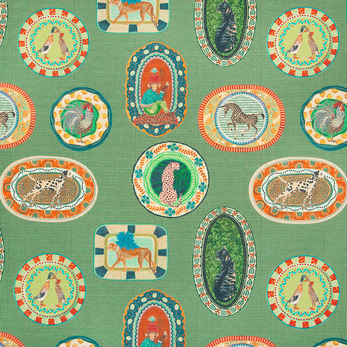Pindler Menagerie Emerald Fabric P6870