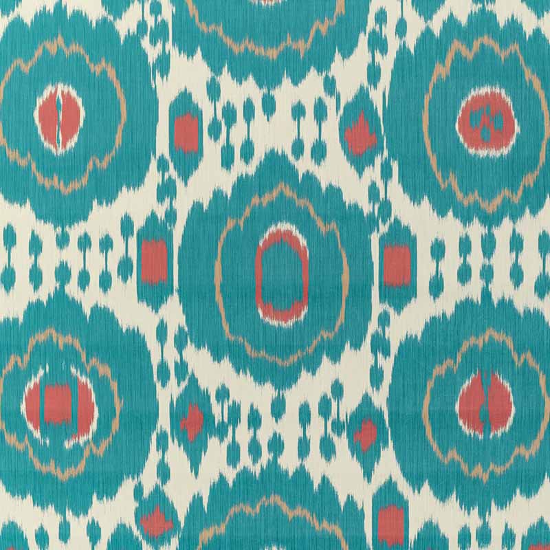 Brunschwig & Fils Mayenne Aqua Wallpaper Sample P8020114.3519.0