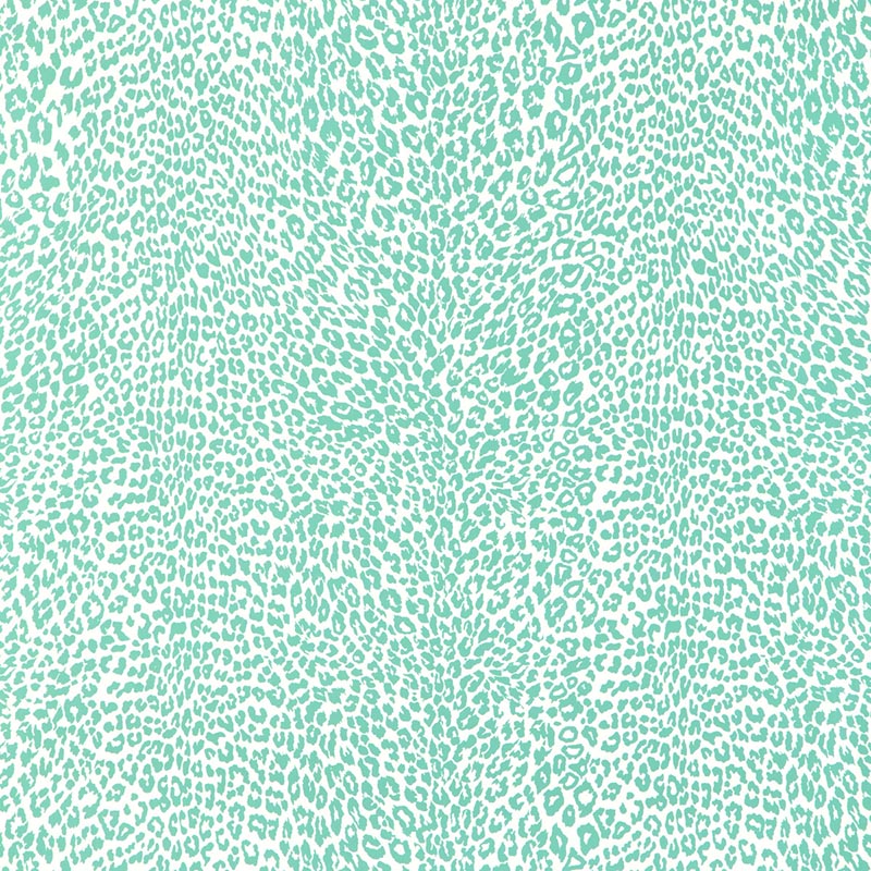 Brunschwig & Fils Petit Leopard Aqua Wallpaper P8023107.13.0