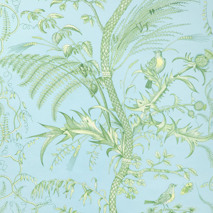 Brunschwig & Fils Bird And Thistle Ii Sky Wallpaper P8024101.153.0