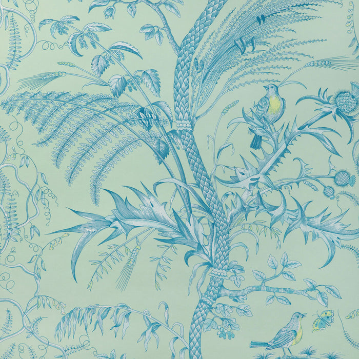 Brunschwig & Fils Bird And Thistle Ii Mint Wallpaper P8024101.335.0