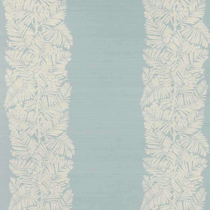 Brunschwig & Fils Palmar Sisal Aqua Wallpaper P8024114.13.0