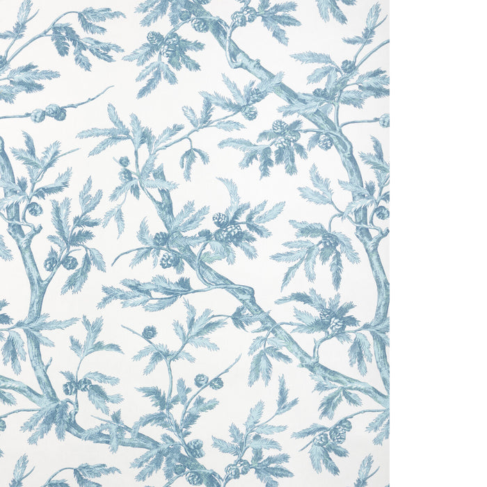 Brunschwig & Fils Branches De Pin Wc Aqua Wallpaper P8025100.13.0