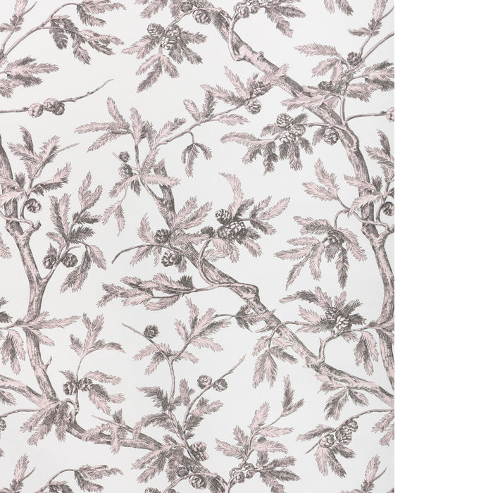 Brunschwig & Fils Branches De Pin Wc Pink Wallpaper Sample P8025100.17.0