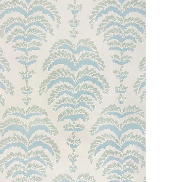 Brunschwig & Fils Ponchette Aqua Wallpaper P8025107.13.0