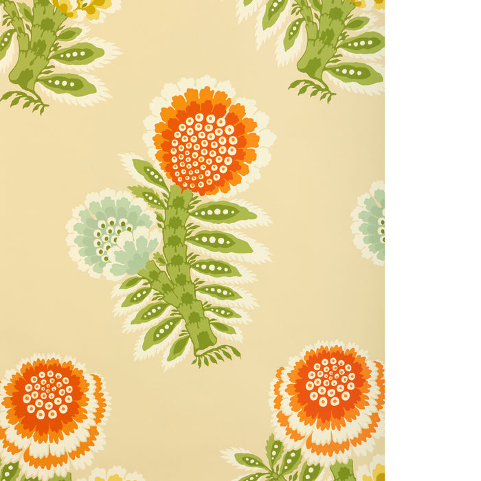 Brunschwig & Fils Kumaly Terracotta Wallpaper Sample P8025111.24.0