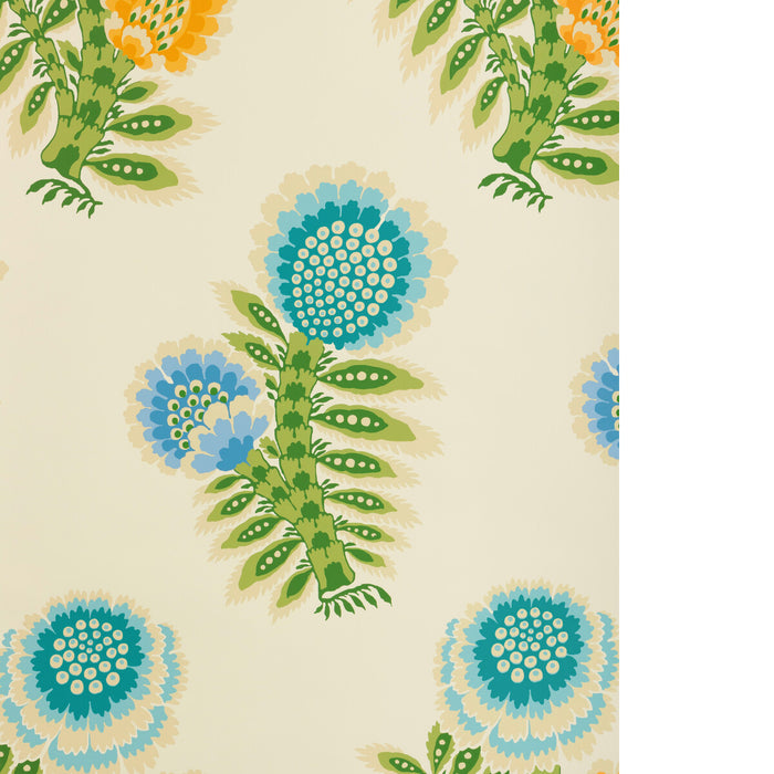Brunschwig & Fils Kumaly Marine Wallpaper Sample P8025111.353.0