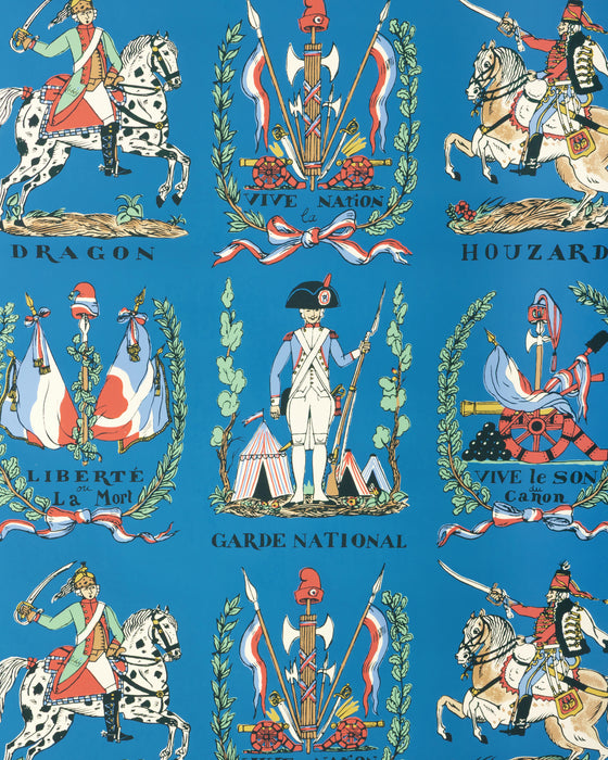Brunschwig & Fils New Battle Of Valmy Blue Wallpaper P8026111.519.0