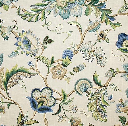 Pindler Floranova Sapphire Fabric P9102