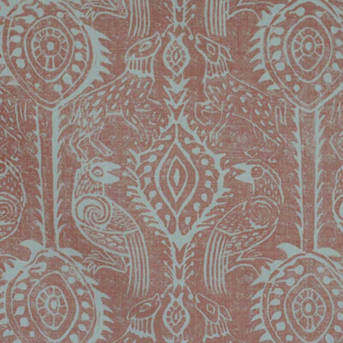 Lee Jofa Beasties Coral Wallpaper Sample PBFC-3500.17.0