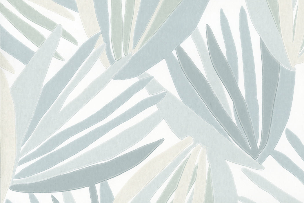 Perennials Palmetto Ice Blue Wallpaper PD101-798