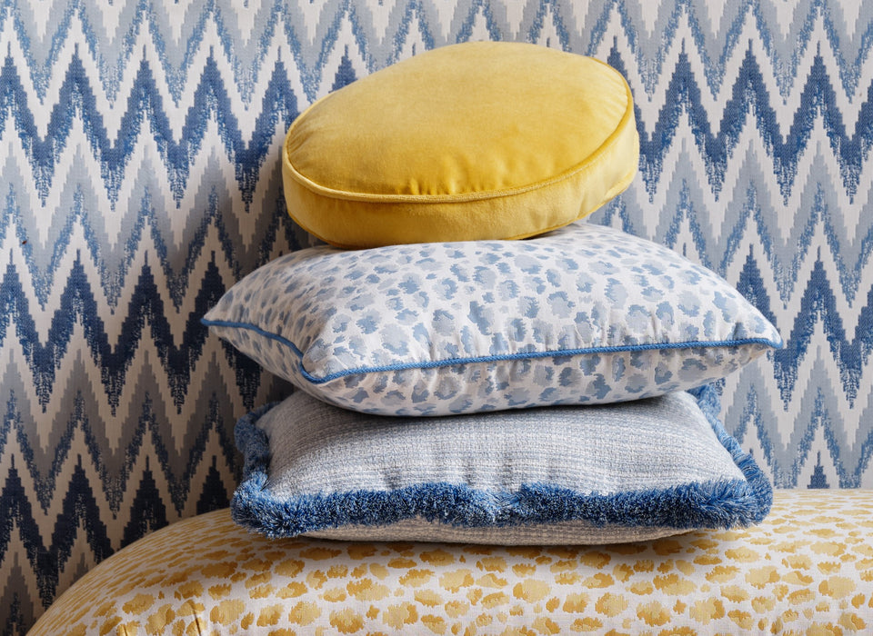 Perennials Fringe Benefit Aqua Fabric Sample FB-158