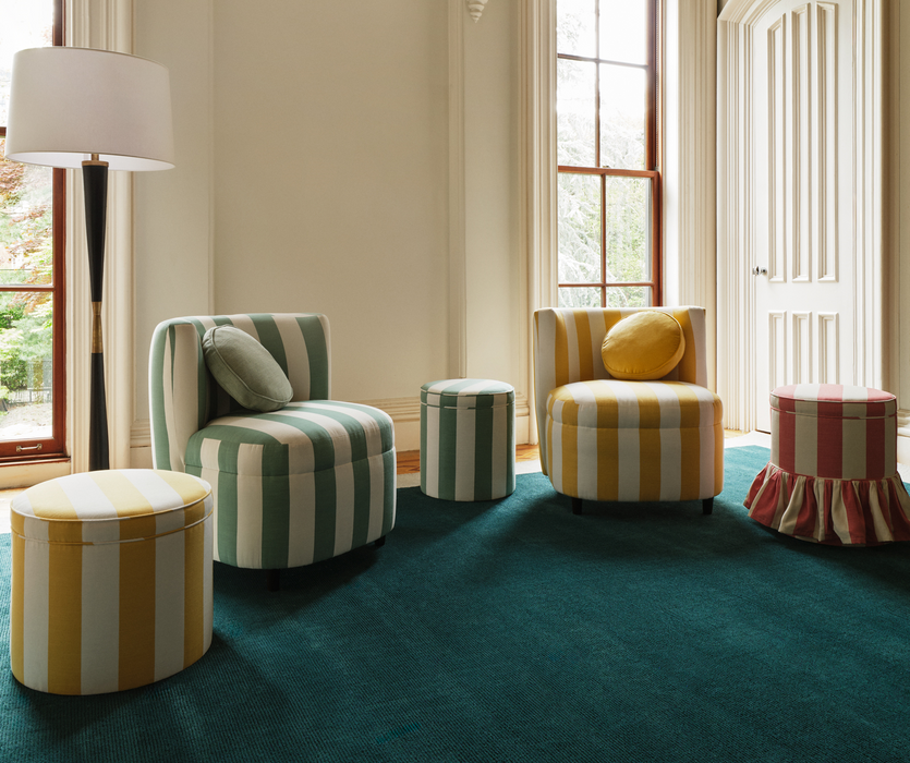 Perennials Go To Stripe Shell Fabric 570-128