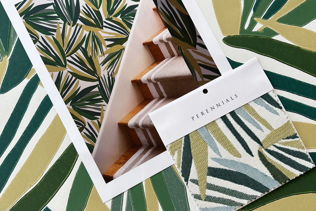 Perennials Palmetto Noir Wallpaper PD101-16