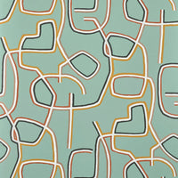 Pierre Frey Graphic Celadon Wallpaper FP070003