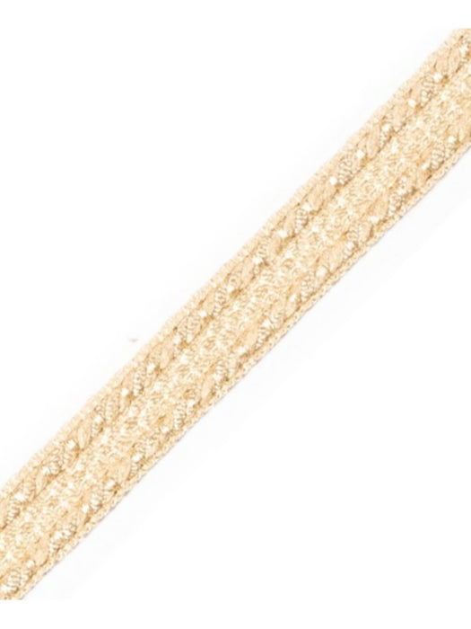 Scalamandre Galon Chainette Tape B Champagne Trim Sample PL53110006