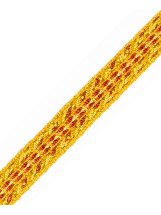 Scalamandre Galon Chainette Tape B Mandarine Trim Sample PL53110033