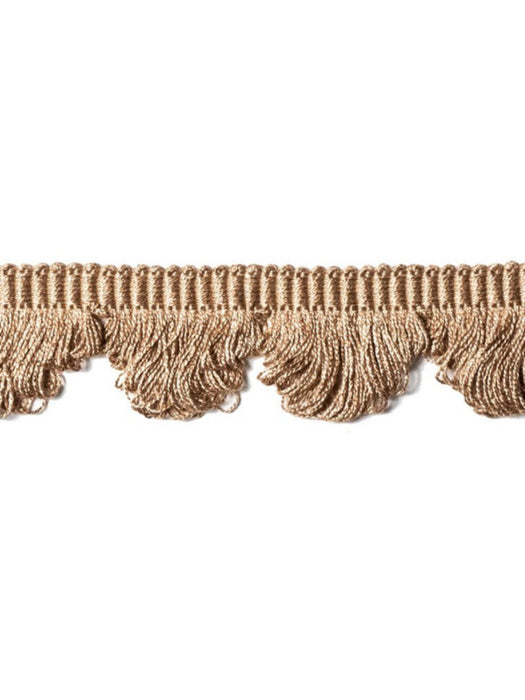 Scalamandre Frange Torse Scalloped Fringe Daim Trim Sample PL69450056