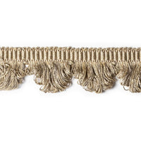 Scalamandre Frange Torse Scalloped Fringe Souris Trim PL69450057