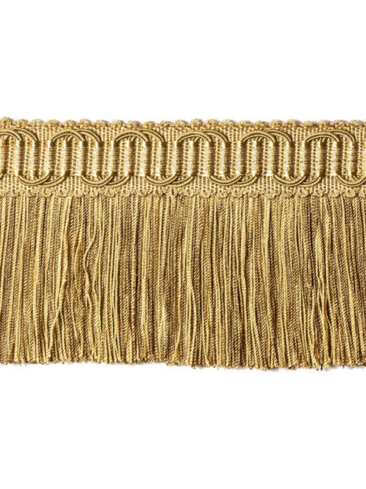 Scalamandre Harmonie Moss Fringe Sable Trim Sample PL67430062
