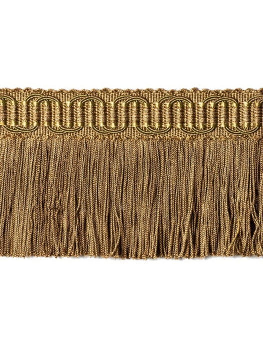 Scalamandre Harmonie Moss Fringe Caramel Trim PL67430063