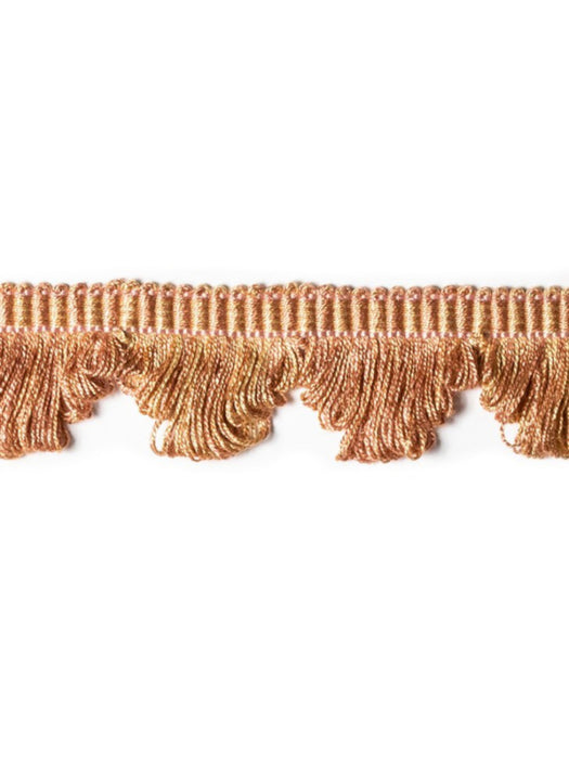 Scalamandre Frange Torse Scalloped Fringe Vieux Rose Trim Sample PL69450063