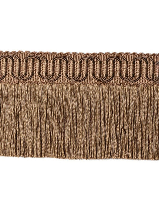 Scalamandre Harmonie Moss Fringe Marron Glace Trim Sample PL67430064