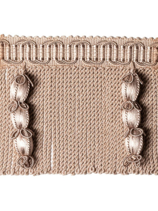 Scalamandre Harmonie Jasmine Fringe Vieux Rose Trim Sample PL67240066