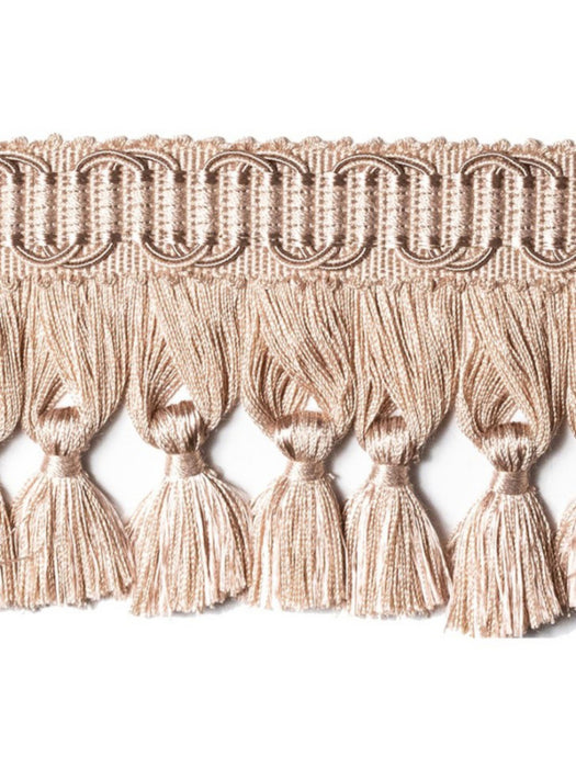 Scalamandre Harmonie Tassel Fringe Vieux Rose Trim Sample PL67440066