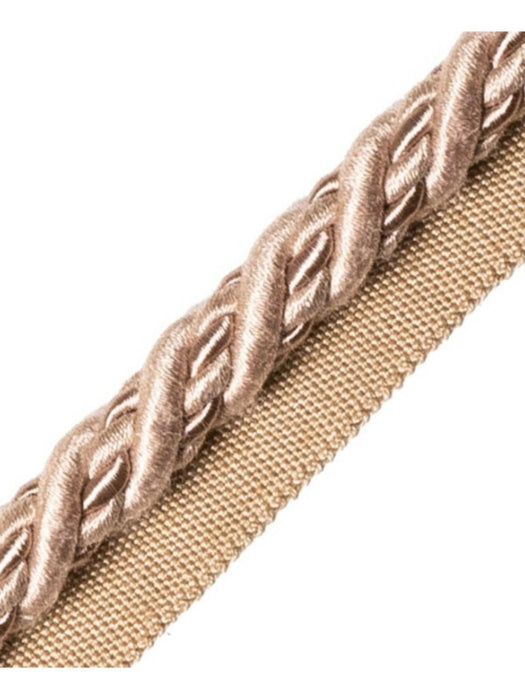 Scalamandre Harmonie Cord With Tape A Vieux Rose Trim Sample PL67590066