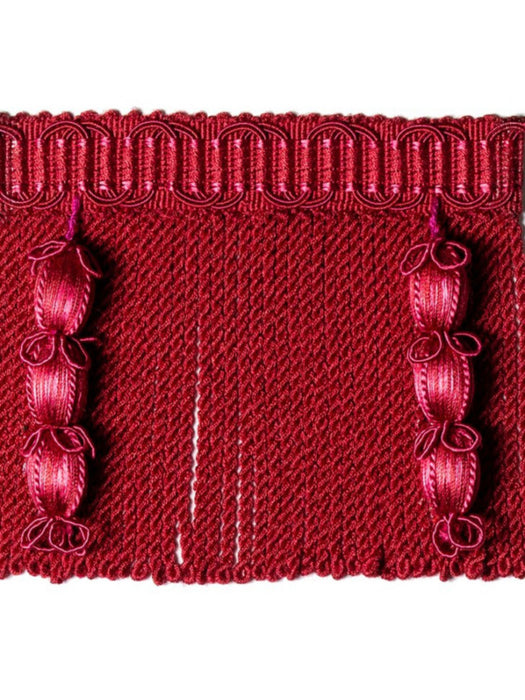 Scalamandre Harmonie Jasmine Fringe Framboise Trim Sample PL67240067