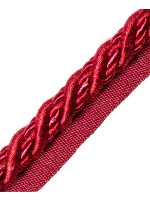 Scalamandre Harmonie Cord With Tape A Framboise Trim Sample PL67590067