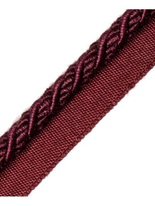 Scalamandre Harmonie Cord With Tape B Prune Trim Sample PL67640068