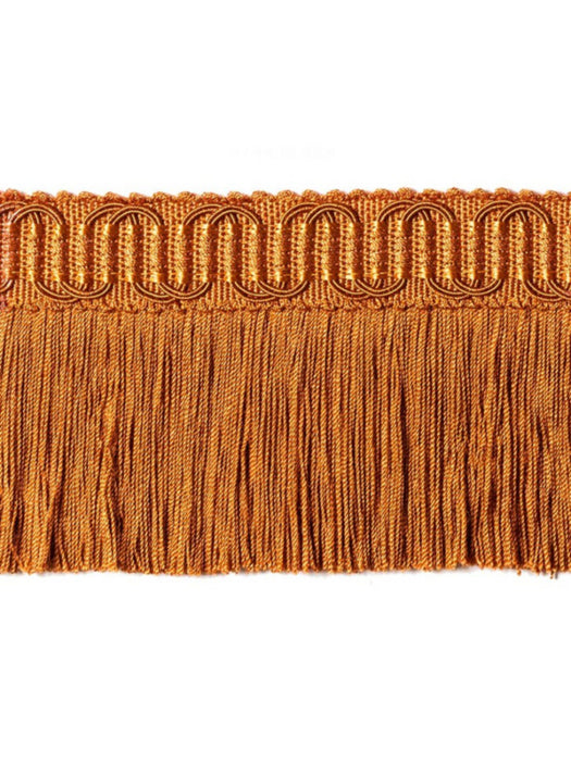 Scalamandre Harmonie Moss Fringe Brique Trim PL67430069