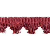 Scalamandre Frange Torse Scalloped Fringe Bourgogne Trim PL69450070