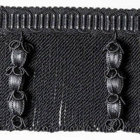 Scalamandre Harmonie Jasmine Fringe Anthracite Trim PL67240073